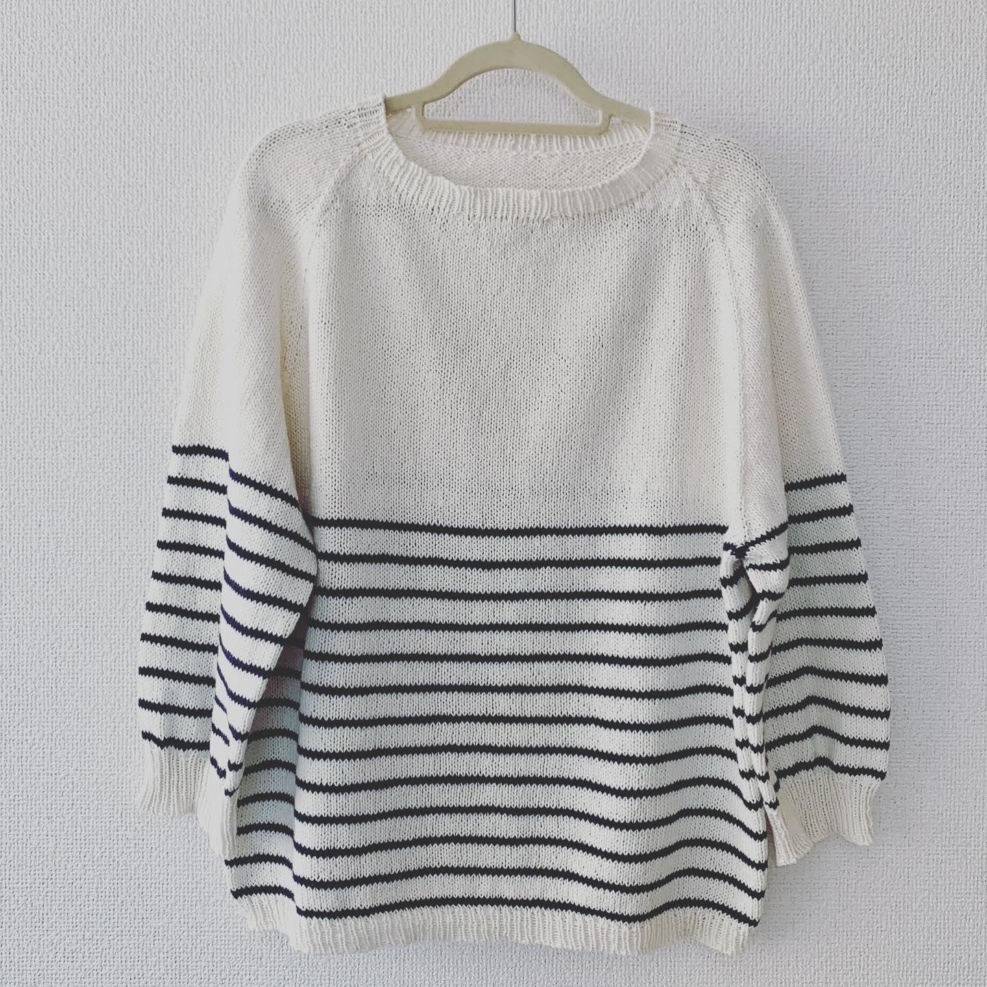 Photo: Marine borderd Topdown sweater